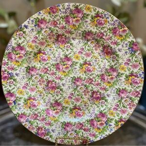 Vintage Chintz Royal Winton Grimwades Summertime Large  Floral Cabinet Plate